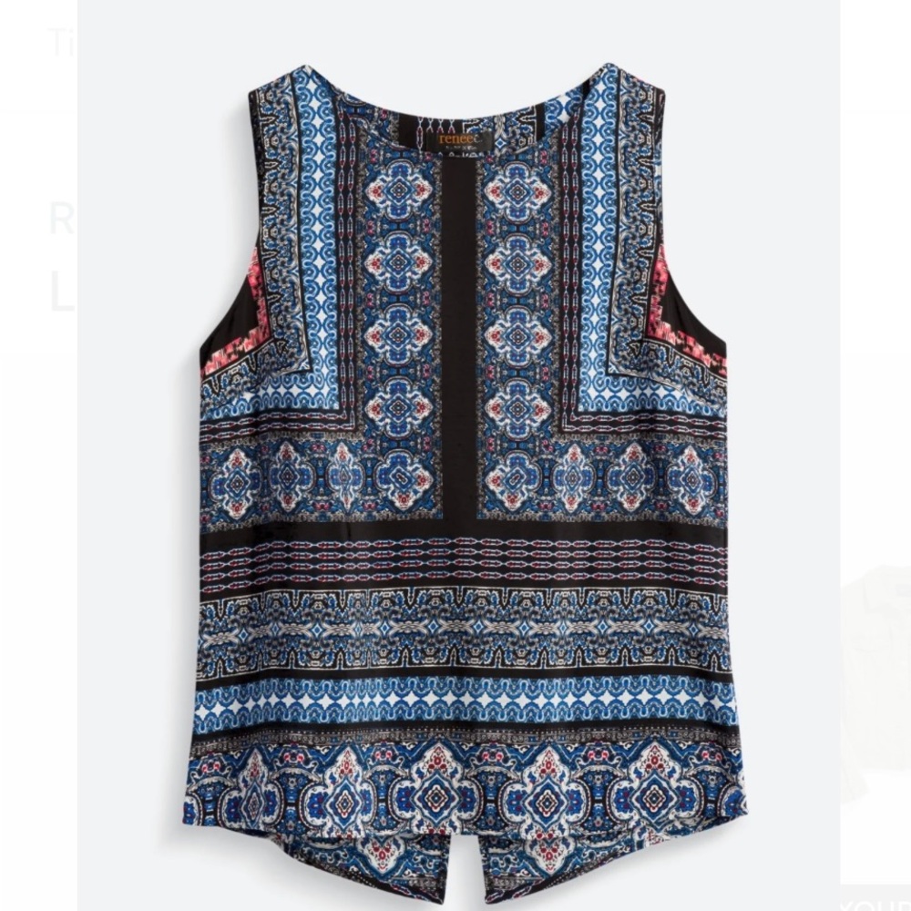 Sleeveless Patterned Top - Picture 4 of 4